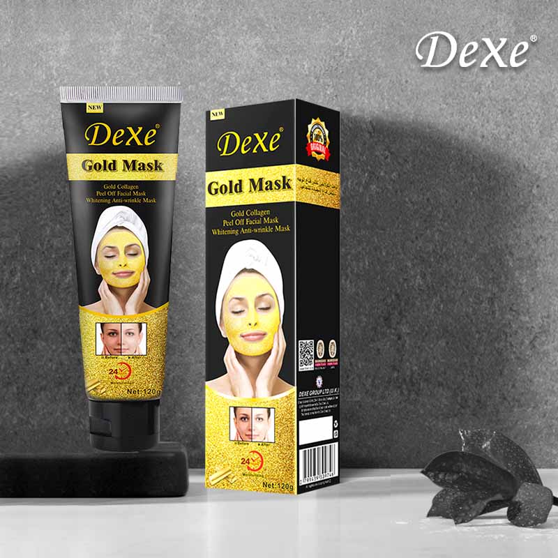 Mascarilla Facial Dorada Blanqueadora Rejuvenecedora