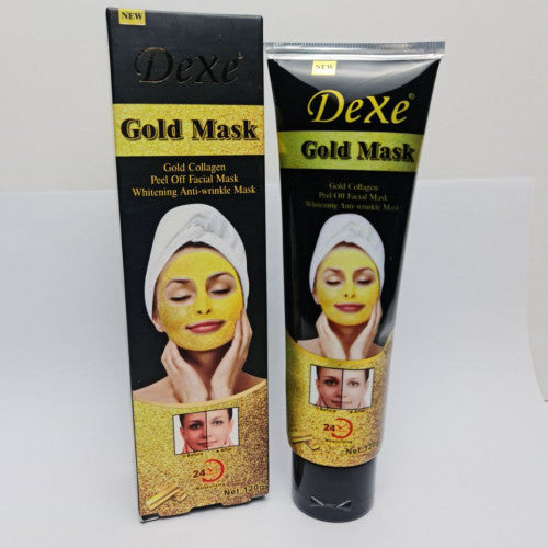 Mascarilla Facial Dorada Blanqueadora Rejuvenecedora